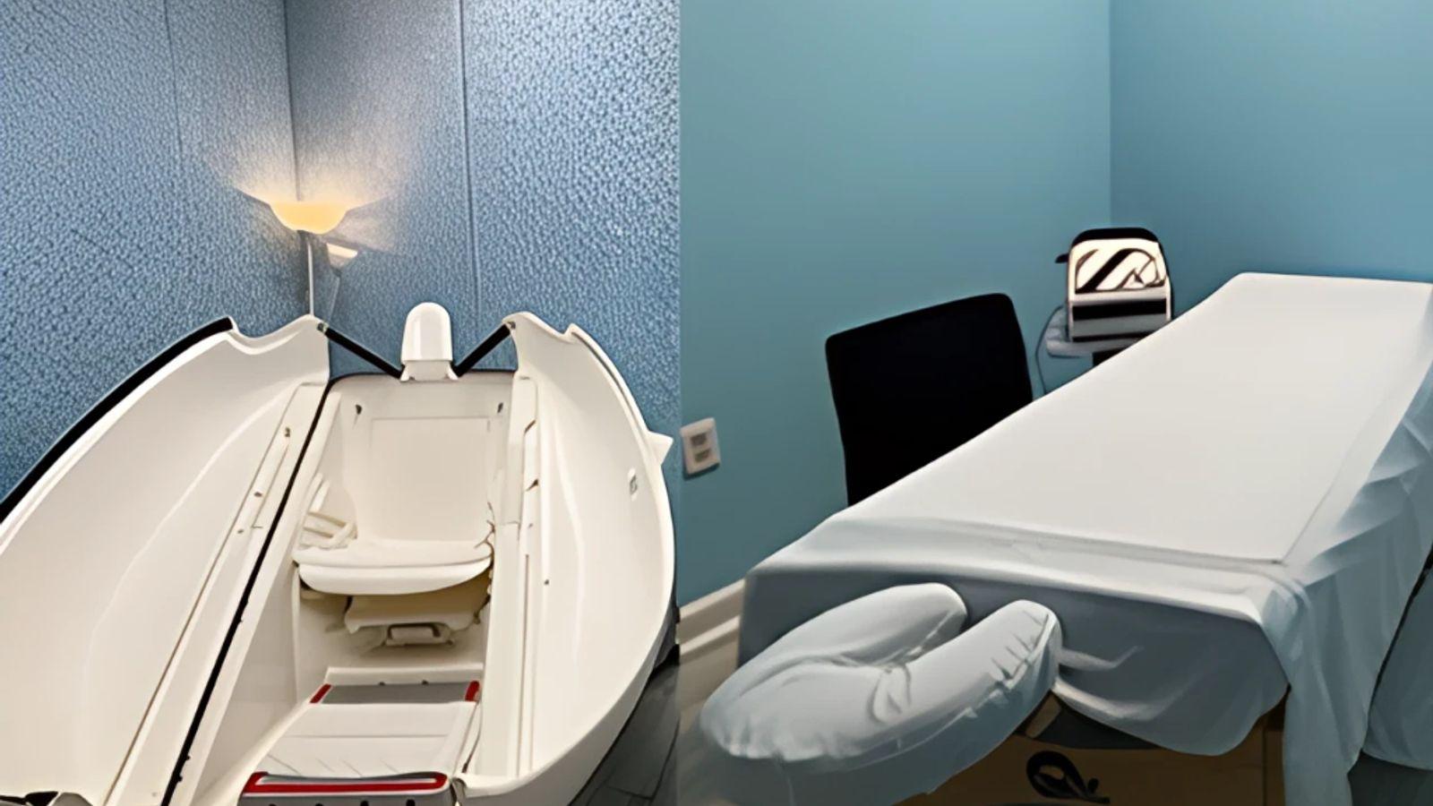 Inside the Iceberg Ozone treatment room